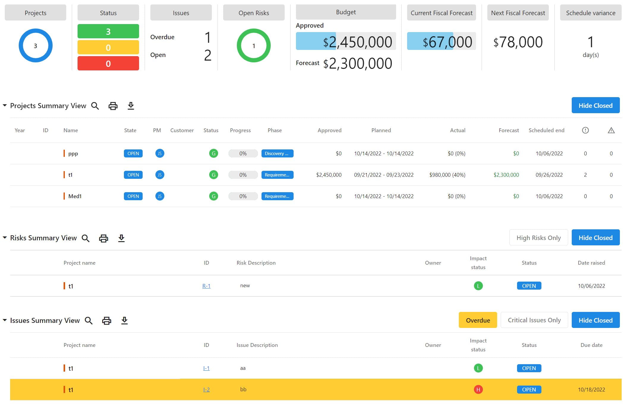 project portfolio management software