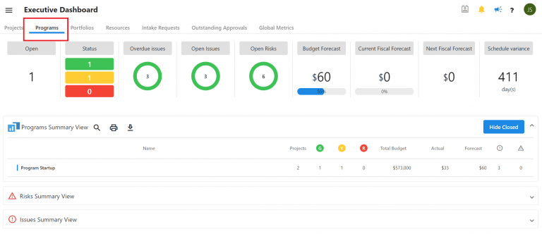 The Executive Dashboard​