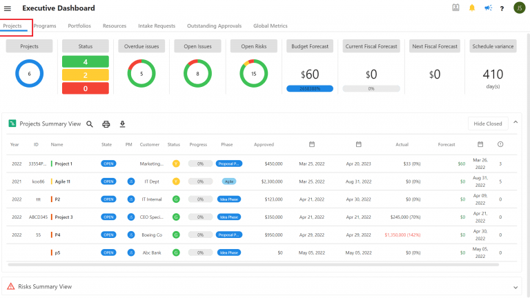 The Executive Dashboard​