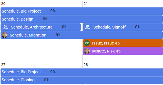 project calendar
