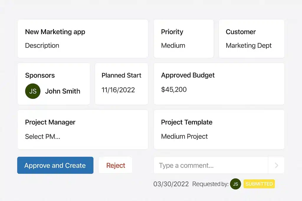 project intake management