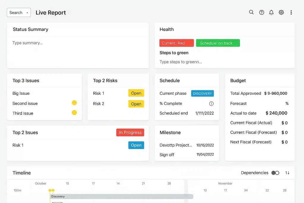 project status report