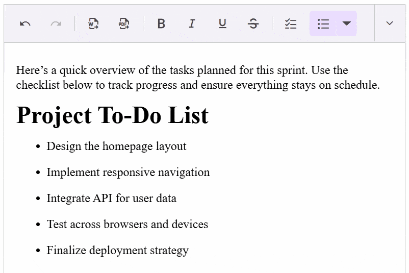 checklist